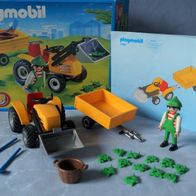 Playmobil ® 4486 - Gartentraktor Traktor Trecker mit Anhänger komplett OVP
