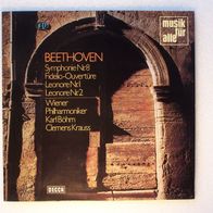 Beethoven - Symph. Nr.8 / Fidelio / Leonore - Wiener Phiharmoniker, LP - Decca ND 602