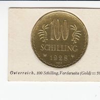 Österreich 100 Schilling VS keine echte Münze Sammelbild Greiling Münz Sammlung