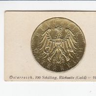 Österreich 100 Schilling RS keine echte Münze Sammelbild Greiling Münz Sammlung