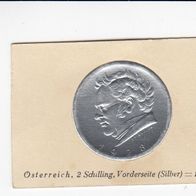Österreich 2 Schilling VS keine echte Münze Sammelbild Greiling Münz Sammlung