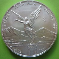 2oz Silber BU Libertad 2016 Mexiko Mexico