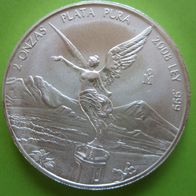 2oz Silber BU Libertad 2008 Mexiko Mexico