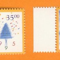 Island 1995 Mi.838 + 839 kompl. Postfrisch Weinahten Schneemänner und Weihnachtsbäume