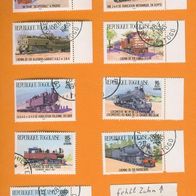 Togo Mi.1807 - 1815 komplett gestempelt Lokomotiven lesen