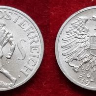5248(5) 1 Schilling (Österreich) 1952 in ss-vz ........ von * * * Berlin-coins * * *