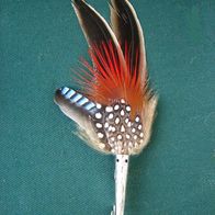 bayrische Trachtenhut Hutfeder Hutschmuck Feder mit Halter N23-13 