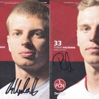 2x 1. FC Nürnberg Autogrammkarten 2014