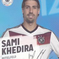 DFB Rewe Plastik Sammelkarte WM 2014 Sami Khedira Nr.12/34