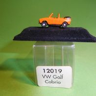 1/160 SpurN IMU I.M.U. 12019 VW Golf Cabrio orange Metallmodell OVP