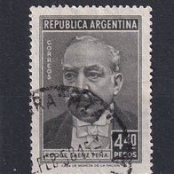 Argentinien, 1957, Mi. 656, R. Saenz Pena, 1 Briefm., gest.