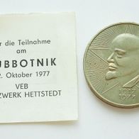 DDR Medaille - 60 Jahrestag der Größen sozialistischen Oktoberrevolution