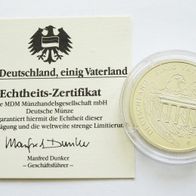 Medaille: Konrad Adenauer - Deutschland einig Vaterland - 30mm