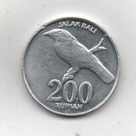 Münze Indonesien 200 Rupiah 2008 Alu.