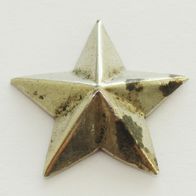 Italien - Silberfarbene Metal Stern für die Uniform. 20 mm. Original