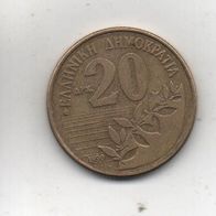 Münze Griechenland 20 Drachmen 1990