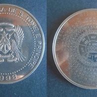 Münze Sao Tome und Principe: 2000 Dobras - 29g - VZ