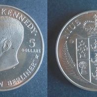 Münze Niue: 5 Dollar 1988 - John Fritzgerald Kennedy