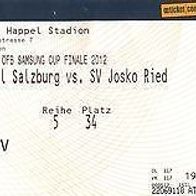 Ticket ÖFB-Cup-Finale FC RB Salzburg vs SV Ried im Innkreis 20.5.2012 Österreich