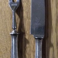 Eickhorn Solingen Tranchierbesteck 24,5 27,5cm versilbert 90er Silberauflage rostfrei