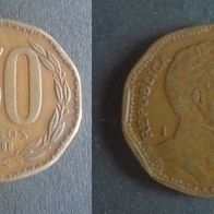 Münze Chile: 50 Pesos 1988