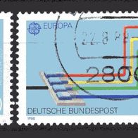 BRD / Bund 1988 Europa: Transport- und Kommunikationsmittel MiNr. 1367 - 1368 Vollste