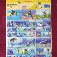 NEU: 54 3D Sticker Delphine Pop-Up Delfin Bogen Aufkleber Meerestiere Stickerbogen