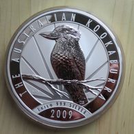 Australien Kookaburra Elizabeth II 30 Dollar 2009 / / 1 kg. Silber Münze