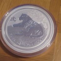 Münze Lunar II Tiger 2010 Australien 1 Kg. Silber Münze