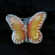 kleine Schmetterlingskerze Motivkerze oranger Schmetterling 6 cm