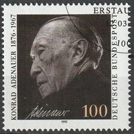 BRD Michel 1601 Gestempelt o - 25. Todestag Konrad Adenauer