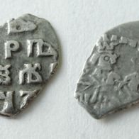 Russland, Peter der Große 1702 - Tropfkopeke, 18 Jahrhundert, Silber