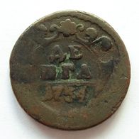 Russland - Denga 1754 Kupfer