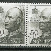 No0104 Norwegen 1100 Cx Paar gestempelt o, 6,00 M€