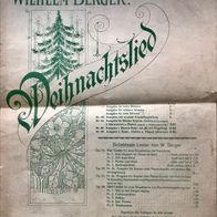 Für Piano u. Gesang (hoch): Weihnachtslied v. Th. Storm - Wilhelm Berger, Op. 52 N° 4