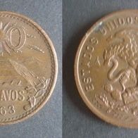Münze Mexiko: 20 Centavos 1963