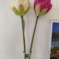 Kunstblumen - 2 x Lotusblüte NEU !