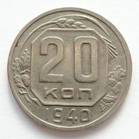 Russland - 20 Kopeken 1940