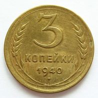 Russland - 3 Kopeken 1940