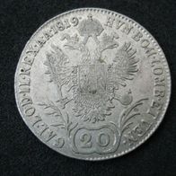 Österreich 20 Kreuzer 1819 A Wien "FRANZ II. (I.)" (1792-1835)