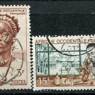 WA0085 Franz.-Westafrika, gestempelt o , Michel 58 + 64, 0,75 M€, (2013)