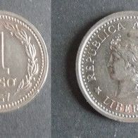 Münze Argentinien: 1 Peso 1957