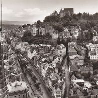 Blick auf Marburg an der Lahn mit Schloß gelaufen 1971 F.G. Zeitz K.G.