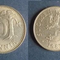 Münze Finnland: 50 Penniä 1987