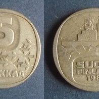 Münze Finnland: 5 Markkaa 1984