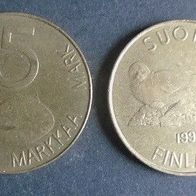Münze Finnland: 5 Markkaa 1993