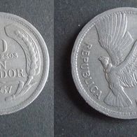 Münze Chile: 10 Pesos oder 1 Condor 1957