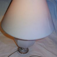 D Stehlampe Tischlampe Porzellan Stoffschirm 56/40x16,7H Ø18/15 Ø12/20/40/16 ein