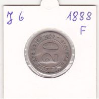 20 Pfennig 1888 F aus dem Kaiserreich in VZ
