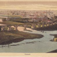 Witten Viadukt 5810 an der Ruhr Ennepe-Ruhrkreis in NRW Kunstanstalt Hermannn Lorch